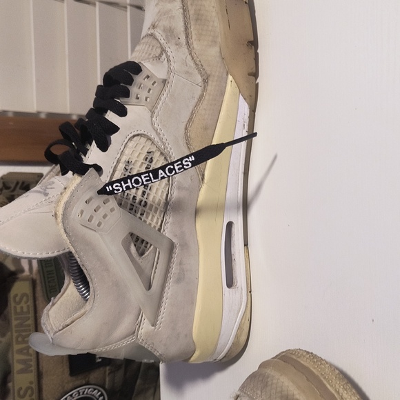Off White Jordan 4 Sail WMNS Size 10.5/ Mens Size 9 - Picture 6 of 8